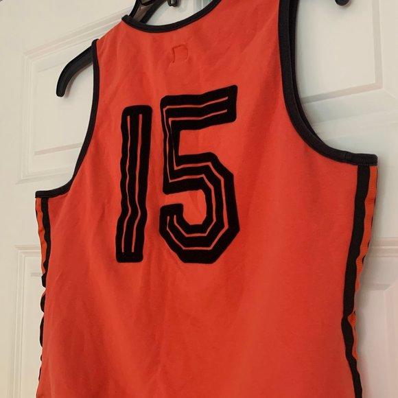 Retro 2004 Rare Adidas Orange Crop Top Tank Top - Picture 7 of 9
